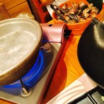 はまぐり庵 - はましゃぶの出汁も塩きいてて美味し（≧∇≦）❗️