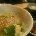 Tauchi - サービス定食『カンパチの漬け丼』。