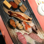 寿司海鮮 御旦孤 - おまかせにぎり 2000円