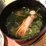 寿司海鮮 御旦孤 - セットの海老汁