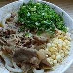 純手打ちうどん のぶ - 肉ぶっかけ（冷大）540円