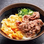 いきいきうどん - オススメ2　　冷卵肉ぶっかけ