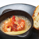 カーヴ隠れや - 海老のガーリックソテー