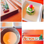 海菜寺 - 綺麗な前菜を食べ終わる頃にアッツアツの茶碗蒸しが提供されます♡