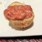 天麩羅 巽 - 酒盗を載せて