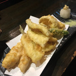魚貝三昧 雛 - キスの天ぷら750円（税抜き）
