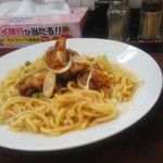 麺厨房 - 唐揚げののった冷やし担々麺