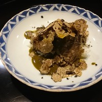 西天満 岩さき - トリュフと黒アワビ