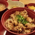 ジョイフル - すたみな豚丼（豚汁変更）