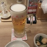 一串入魂 やきとり さくら - 生ビール 中ジョッキ 290円（税別）♪ 