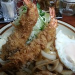 馬場南海 - エビフライとしょうが焼きのアップ