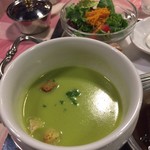 クレッソニエール - 本日のスープとサラダ