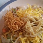 博多チャオめん - 皿うどん　麺アップ　太細麺の半々っす