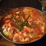 燃える闘魂鍋できあがり