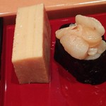 小笹寿し - 玉子焼き、小柱