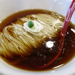 自家製麺 くろ松 - かけそば 醤油