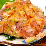 立飲み たきおか - 最高に旨いアジのなめろう。是非是非どうぞ^ ^