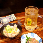 立飲み たきおか - 3000円を席に置いて注文。