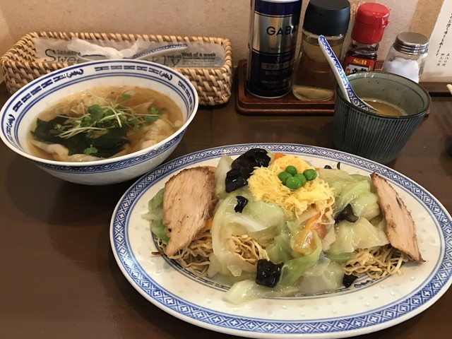開花亭 田中 焼きそば 食べログ