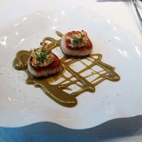 Jean-Georges Tokyo - 大粒ホタテとカリフラワー
                　　ケイパー・レイズン　エマルジョン