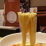 デニーズ - 冷麺風カペリーニ699円 麺アップ