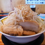 ラーメン　どかいち - ラーメン（特大、全増し増し）