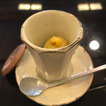 菊乃井 - 口直し:とうもろこしのソルベ