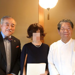 菊乃井 - あまから手帳顧問門上氏、菊乃井店主村田氏と記念撮影