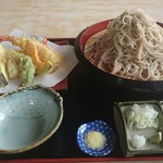 Kamesugi Soba - 天ざる大盛り 1600円