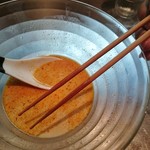 麺 やまらぁ - この細くて長い箸が好き！