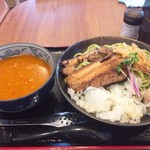 らーめん仙代 - 旨辛つけ麺 中 ¥850 煮卵トッピング