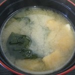 唐揚げ処 山昇 - 甘辛唐揚げ丼（味噌汁）