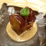 銀座 小十 - 巨峰のゼリーよせ