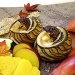 銀座 小十 - 松茸のカマス巻き