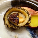 銀座 小十 - 松茸のカマス巻き