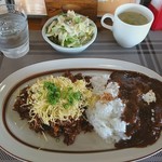 いんでいら - Bセット 欧風カレー+えびめし