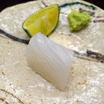 銀座 小十 - お造り（アオリイカ）