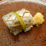 銀座 小十 - エボダイの棒寿司