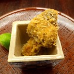 銀座 小十 - 松茸のフライ