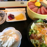 日本料理ありはら - マグロ丼ミニと○特セット