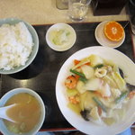 長崎ちゃんぽん・皿うどん 球磨 - 海鮮あんかけ定食