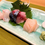 鮨竜 - お刺身　サバ等３種盛り：2011年3月