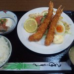 かどや - エビフライ定食650円