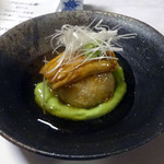 Kyuu Matsumoto Tei - [変り鉢] 穴子と芋饅頭の枝豆のすり流し