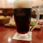 Biyaresutoran Ginza Raion - ハーフ＆ハーフの泡は白い