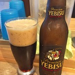 自家製さぬきうどんと肉 甚三 - ヱビス黒