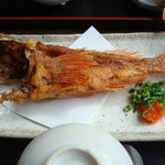 活魚 大力 - バリバリに揚げられたアラカブは全部骨ごと食べられますよ。美味しいよ。