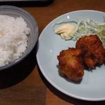 らぁめん シフク - ご飯と唐揚げ3個のセット　￥230