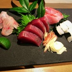 伊酒屋 はりまやりぐる - 刺身盛り合わせ