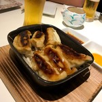 沖縄久茂地 おりがみ - ＊熱烈鉄板焼き餃子（6ヶ）（¥580）